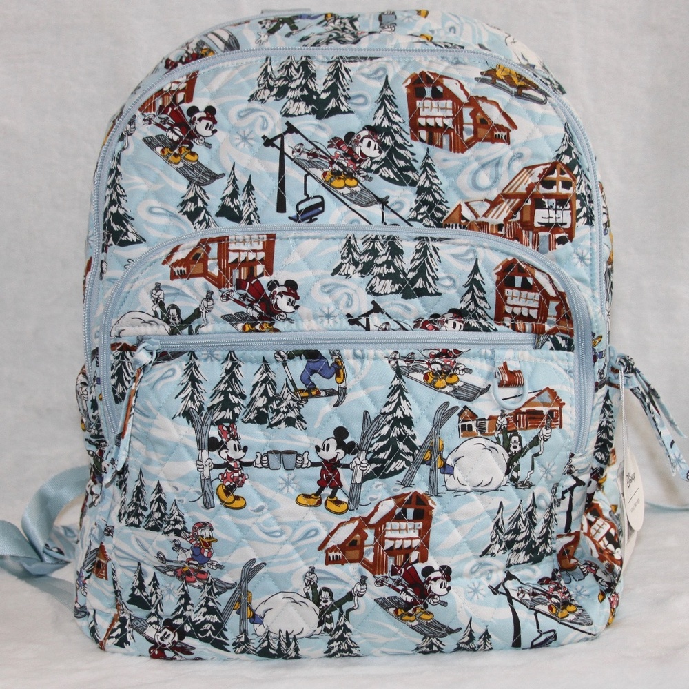 Vera Bradley Disney Bancroft Backpack Ski Minnie Mickey Goofy Donald Duck